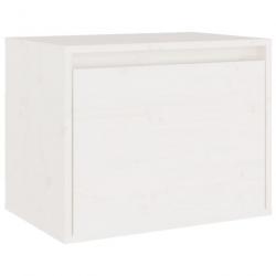 Armoire murale Blanc 45x30x35 cm Bois de pin massif