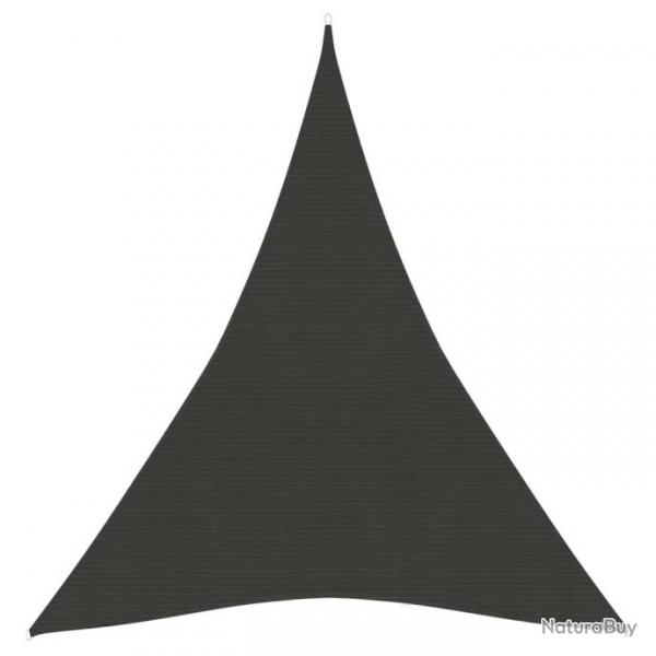 Voile d'ombrage 160 g/m Anthracite 5x6x6 m PEHD