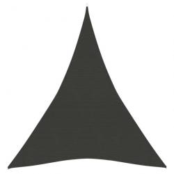 Voile d'ombrage 160 g/m² Anthracite 3x4x4 m PEHD