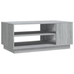 Table basse Sonoma gris 102x55x43 cm Aggloméré