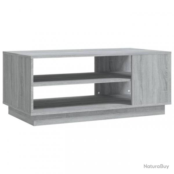 Table basse Sonoma gris 102x55x43 cm Agglomr