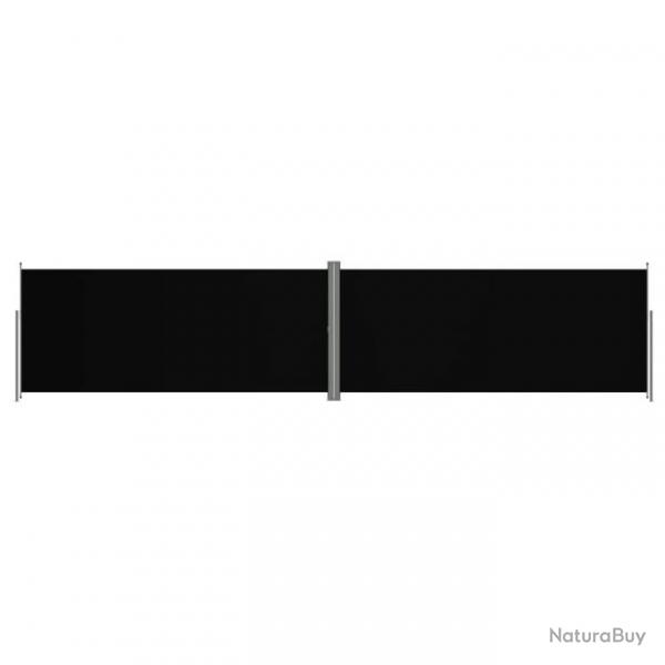 Auvent latral rtractable Noir 220x1000 cm