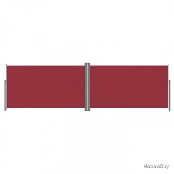 Auvent latral rtractable Rouge 180x600 cm