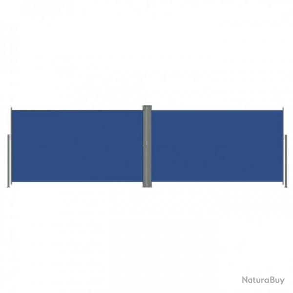 Auvent latral rtractable Bleu 180x600 cm