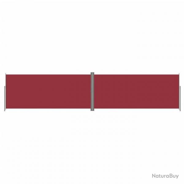 Auvent latral rtractable Rouge 220x1000 cm