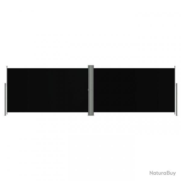 Auvent latral rtractable Noir 180x600 cm