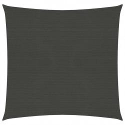 Voile d'ombrage 160 g/m² Anthracite 6x6 m PEHD