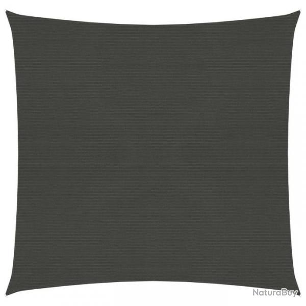 Voile d'ombrage 160 g/m Anthracite 6x6 m PEHD