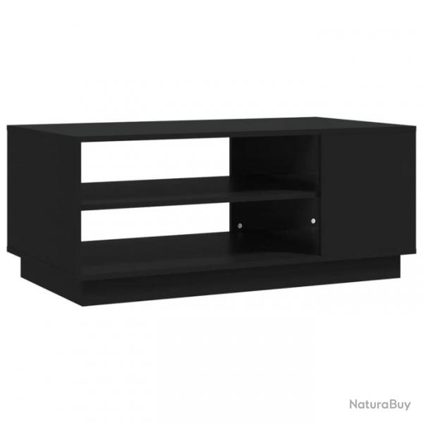 Table basse Noir 102x55x43 cm Agglomr