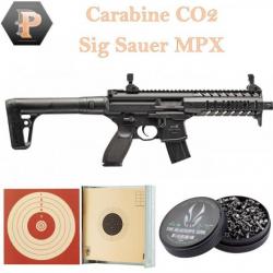 Pack Carabine Sig Sauer MPX Cal.4.5MM CO2 + porte ...