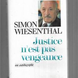 justice n'est pas vengeance une autobiographie par simon wiesenthal
