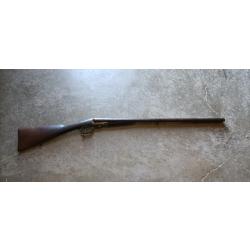 Fusil de chasse ancien à clef artisan signé BRUN LATRIGE  St Etienne calibre 16/65