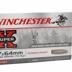 Munitions WINCHESTER 7X64 POWER POINT 10.5g 162GR