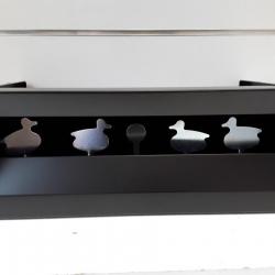 8285 PORTE CIBLE (X4) CANARDS METAL NEUF