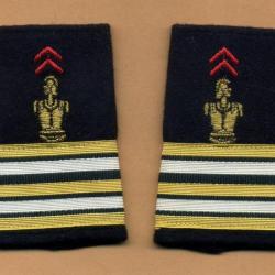 Fourreaux d'épaules Génie -  galons de Lieutenant-colonel