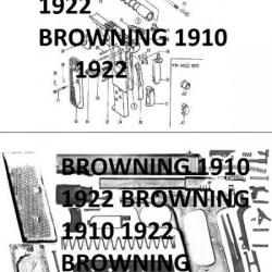 éclété pistolet BROWNING 1910 et 1922 (envoi par mail) - VENDU PAR JEPERCUTE (m1213)