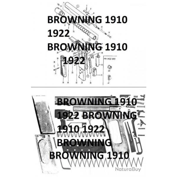 clt pistolet BROWNING 1910 et 1922 (envoi par mail) - VENDU PAR JEPERCUTE (m1213)