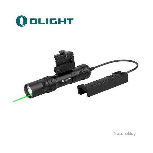 Lampe Torche Olight Odin GL Mini - 1000 Lumens - Fixation Picatinny et Switch - Laser Vert