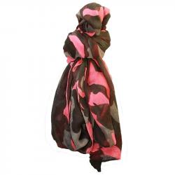 Chèche Justeen Scarf Stagunt Camo Militaire Rose