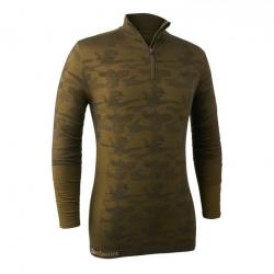Tricot maillot chaud manches longues zippé - DEERHUNTER 7046-370 L/XL