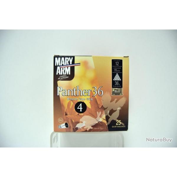 Cartouche Mary Arm Panther 36 - Cal.12 x1 boite