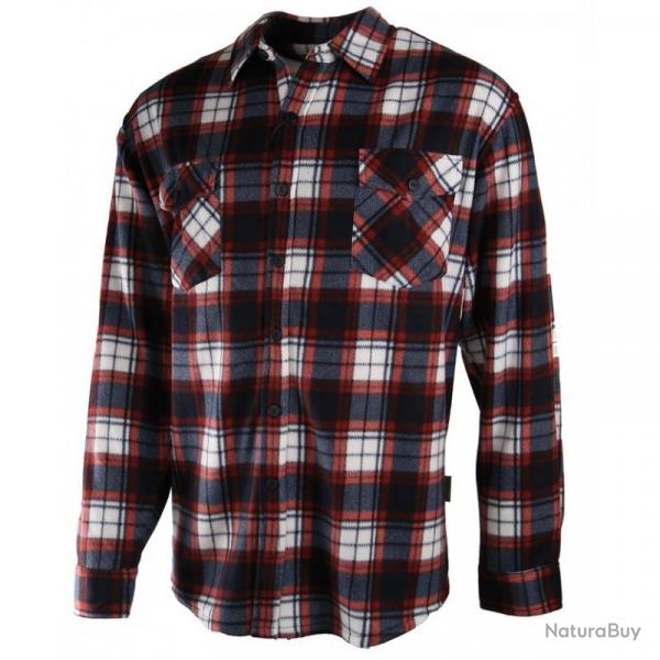 Chemise polaire bleue rouge
