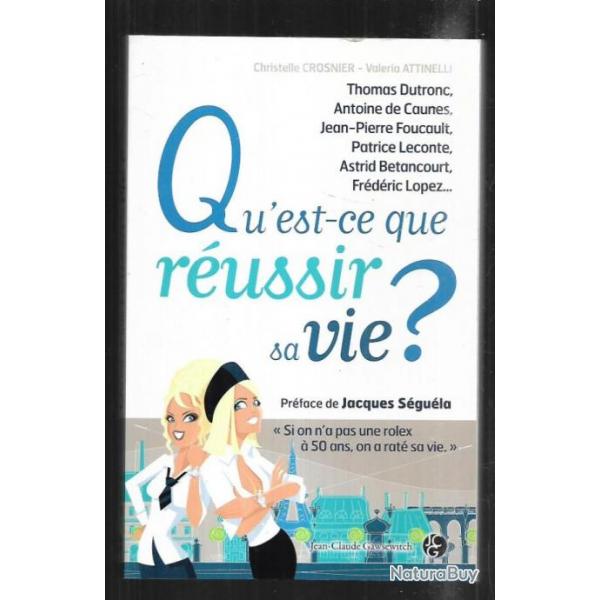 qu'est ce que russir sa vie? de christelle crozier , enrico macias , alain afflelou, edgar gropiron