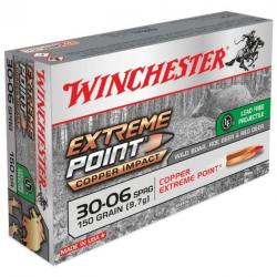 40 BALLES WINCHESTER EXTREME POINT COPPER  IMPACT CAL 30 06 150GR 9.7G