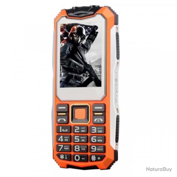 Tlphone mobile outdoor - Etanche - Incassable - 2 SIM - Orange