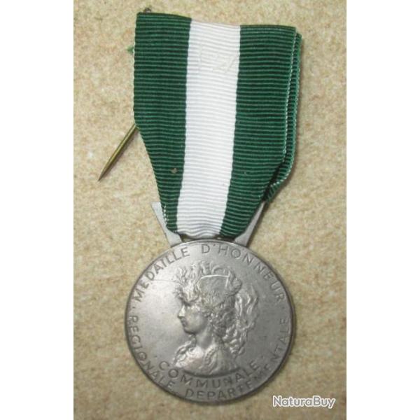 Mdaille d'honneur Communale,Rgionale,Dpartementale, 20 ans,Bronze argent
