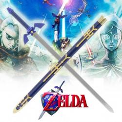 Epée en Acier Zelda Link en Acier avec motif Triforce Cosplay Skyward Sword