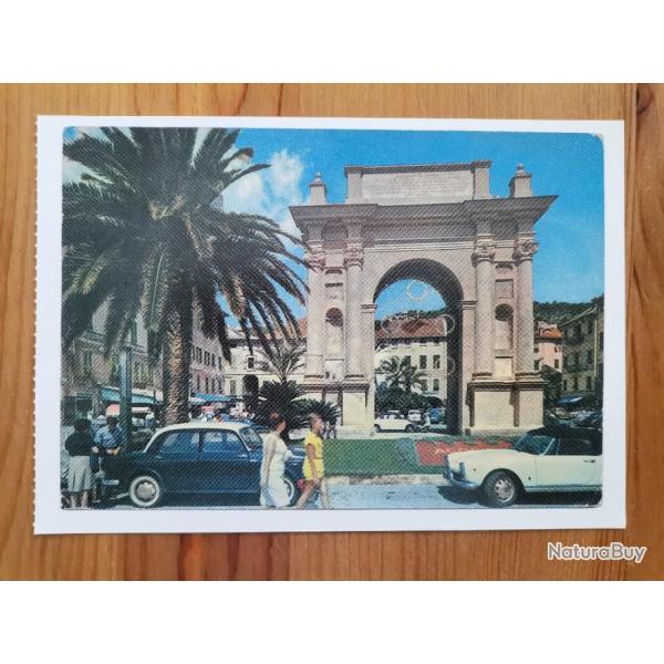 Carte postale Piazza Emanuele II Finale Ligure Alfa 1600 Spider Fiat