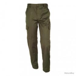 Pantalon polycoton Basic kaki Taille