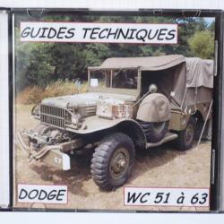 40 GUIDES TECHNIQUES des véhicules DODGE WC 51 à 63 sur CD ROM