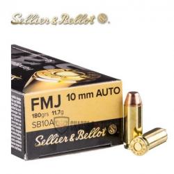50 Munitions S&B cal 10mm Auto 180gr FMJ