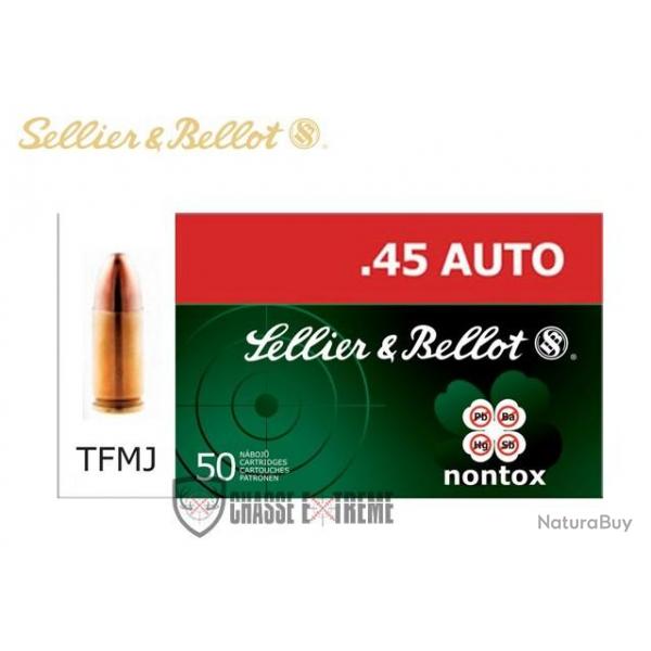 50 Munitions S&B Nontox cal 45 Auto 230gr TFMJ