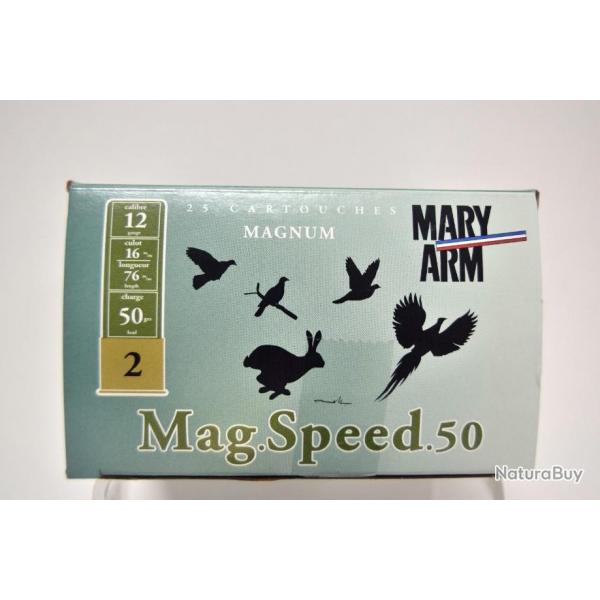 Munition Mary Arm Mag.Speed.50 plomb n2 - Cal.12 x5 boites