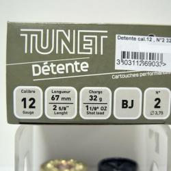 Munition Tunet Détente BJ 12 x1 boite