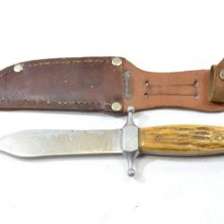 Couteau de chasse / chantier de jeunesse années 1930 1950. reconstitution WW2 Aluminium inox scout s