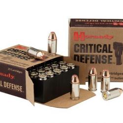 Balles Hornady FTX Critical Defense 165gr Cal .44 S&W - Lot de 60 munitions