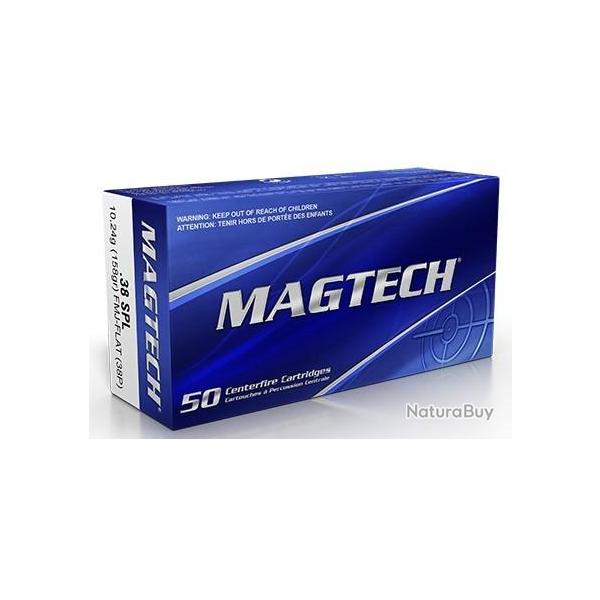 Balles Magtech FMJ Flat 158gr Cal .38 Spécial - Lot de 300 munitions