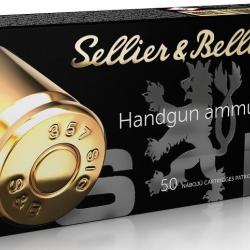 Balles Sellier & Bellot FMJ 139gr Cal .357 Sig - Lot de 200 munitions