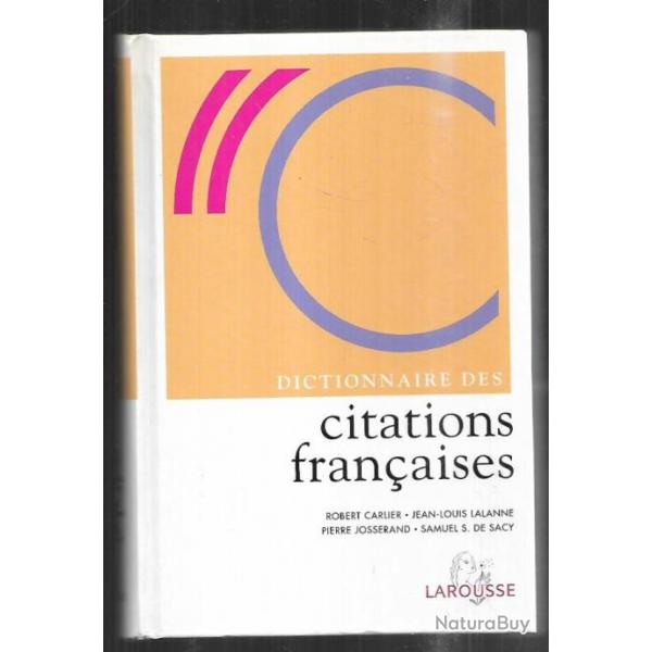 dictionnaire des citations franaises larousse