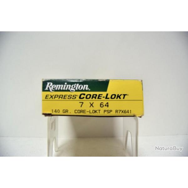 Munition Remington 7x64 x5 boite
