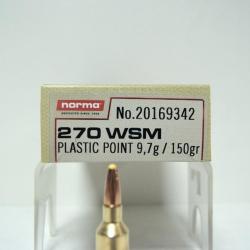 Munition Norma 270 WSM x1 boite