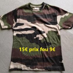TEE SHIRT ENFANT CAMOUFFLAGE T 4 ANS
