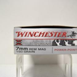 Munition Winchester Super X 7mm REM MAG x1 boite
