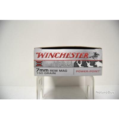 Munition Winchester Super X 7mm REM MAG x1 boite