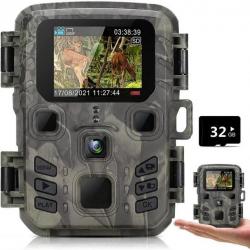 Mini Caméra Chasse Infrarouge 4K HD 20mp 1080P Etanche IP66 Vision Nocturne  Détection Gibier