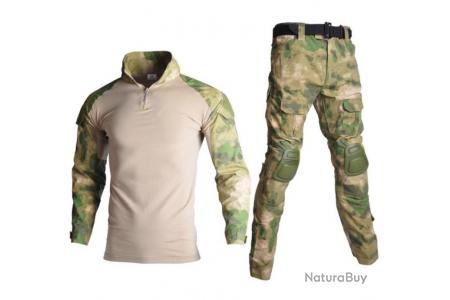 Uniforme Tactique Militaire Camouflage Chemises Pantalons Chasse Coudières  Genouillères Vêtements - Tenues complètes tactiques (9243556)